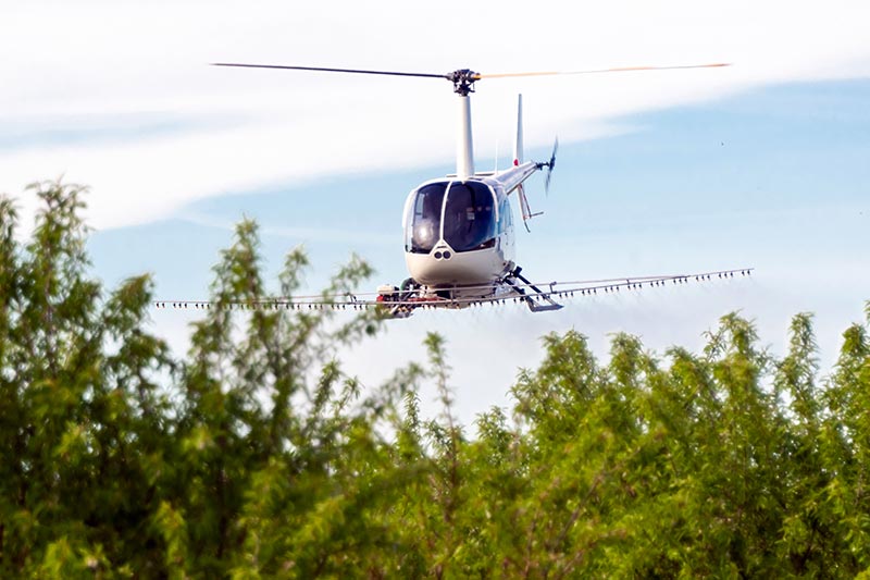Tennessee Frost Control by Helicopter