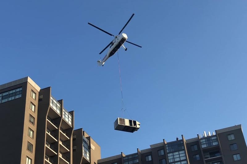 Helicopter HVAC Lift in Memphis
